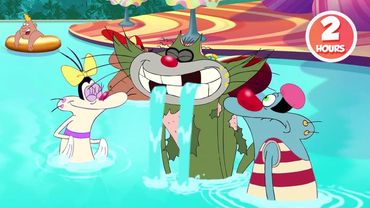 Oggy y las Cucarachas - El día de chapoteo de Oggy (2H Compilación) DIBUJOS ANIMADOS | Episodios HD