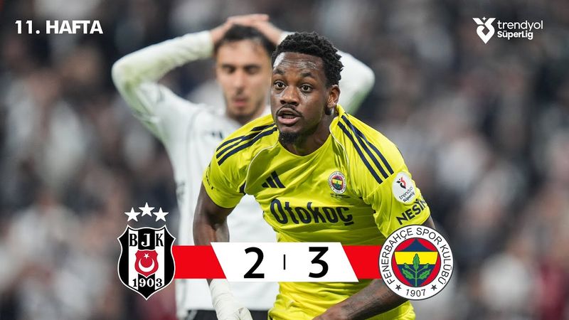 Beşiktaş (2-3) Fenerbahçe - Highlights/Özet | Trendyol Süper Lig - 2025/26