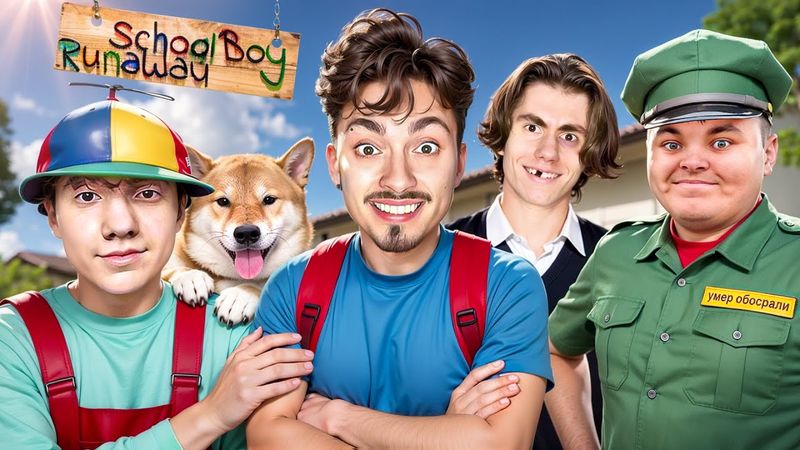 СБЕГАЮ ОТ ЗЛЫХ ДРУЗЕЙ СО ВСЕЙ РУБРИКИ SCHOOLBOY RUNAWAY В МАЙНКРАФТ!