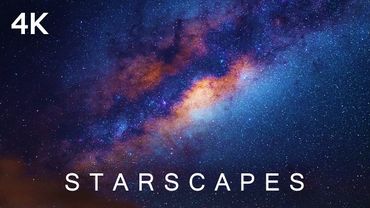 STARSCAPES in 4K | 2 Hours | Timelapse Stars Night Sky Galaxy Space Travel Milky Way Ultra HD