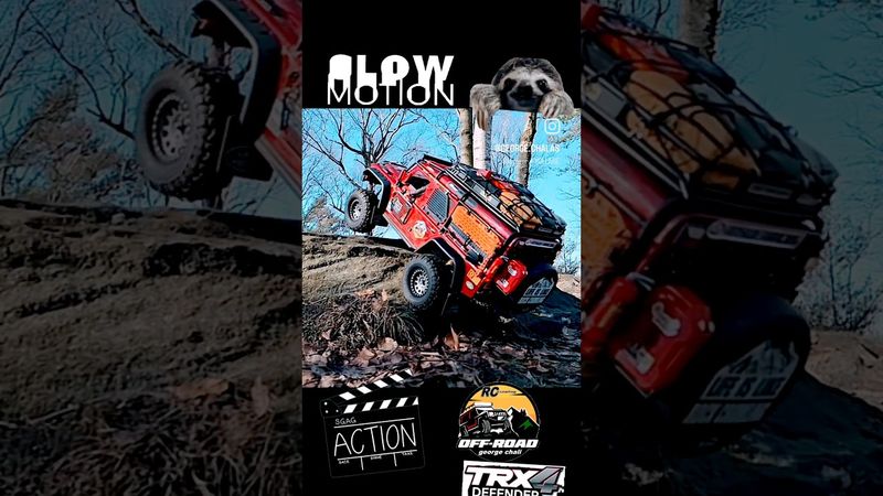 RC Traxxas trx4 DEFENDER slowdown