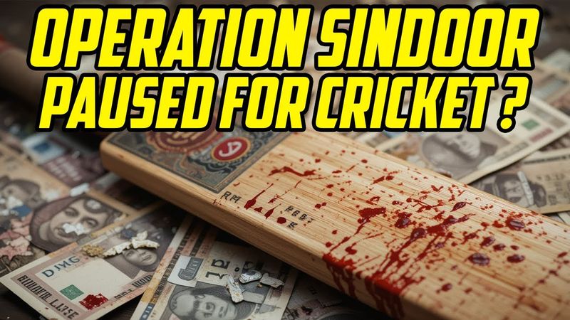 Operation Sindoor Paused For Cricket ? | Should India Play Against Pakistan?