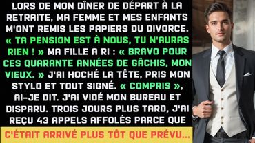 Ma femme m’a trahi avec un divorce à ma fête de retraite, 43 appels ont montré mon piège !