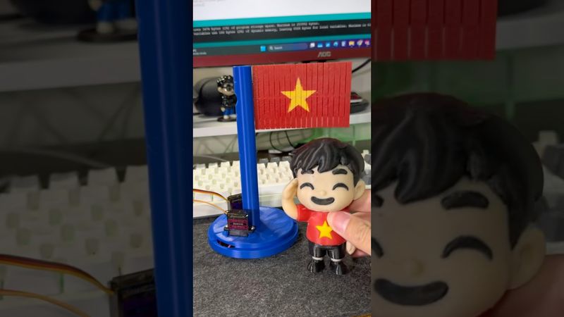 Cờ tự bay in 3D #in3d #3dprinting #shorts