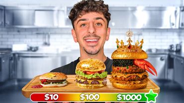 I Ate a $10 VS $100 VS $1,000 Burger!