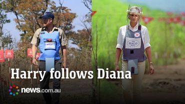 Prince Harry follows in Diana's footsteps