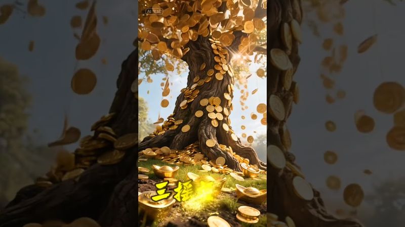 一摇财运到，再摇烦恼消，三摇福星照！接了！转发！功德无量！#摇钱树 #财运亨通 #金价 #国学文化 #道家文化 #正能量 #民间文化 #佛教文化 #转运 #发财 #聚财 #来财