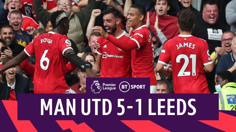 Man Utd v Leeds (5-1) | Fernandes Scores Hat-Trick In Red Devils Romp! | Premier League Highlights