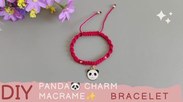 DIY Cute Panda 🐼 Charm Bracelet.✨✨