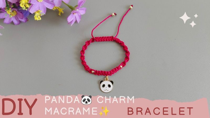 DIY Cute Panda 🐼 Charm Bracelet.✨✨