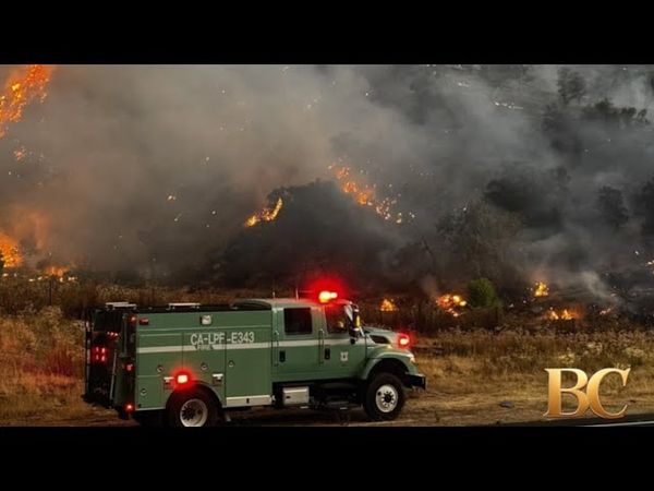 California wildfire explodes over 72,000 acres, air quality alerts in place
