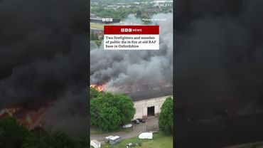 The cause of the fire, at RAF Bicester, is not yet known. #Oxfordshire #Fire #BBCNews