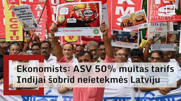 Ekonomists: Ja ASV 50 % muitas tarifs Indijai saglabāsies, spiediens uz Krievijas ekonomiku pieaugs
