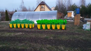 Теплые грядки  Чертеж  Схема простейших из надежных