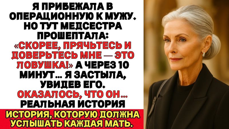 Я вбежала в операционную.Медсестра прошептала Прячьтесь  это ловушка! Когда я увидела мужа я застыла