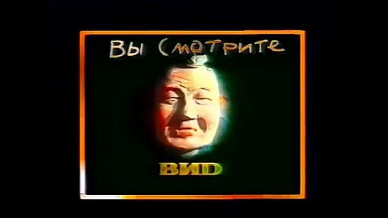 телекомпании ВИД Заставка ВЫ смотрите ВИД 1993-1994 год