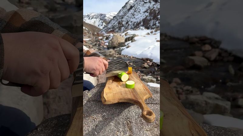 "Cooking Chicken on a Grill by the River — A Cozy Outdoor BBQ! 🍗🔥" #food #bbq #chicken  #nature