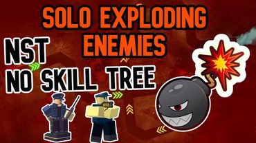 Solo Exploding Enemies Trial - NST - NO SKILL TREE | Tower Defense Simulator