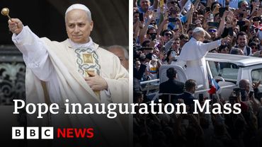 Pope Leo XVI's inauguration Mass takes place at Vatican | BBC News
