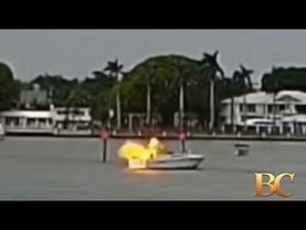 Boat explodes at Fort Lauderdale sandbar, injuring nine adults and two children