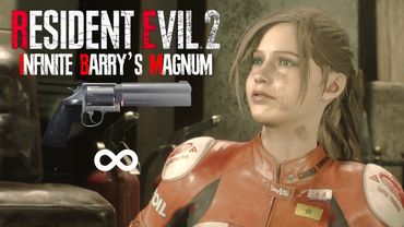 Resident Evil 2 Remake - Infinite Barry's Magnum with Claire in Hardcore Full Gameplay
