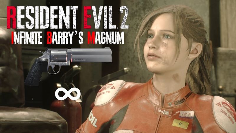 Resident Evil 2 Remake - Infinite Barry's Magnum with Claire in Hardcore Full Gameplay