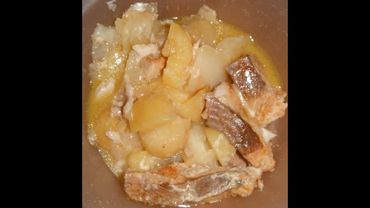 Рыба с картофелем в микроволновке