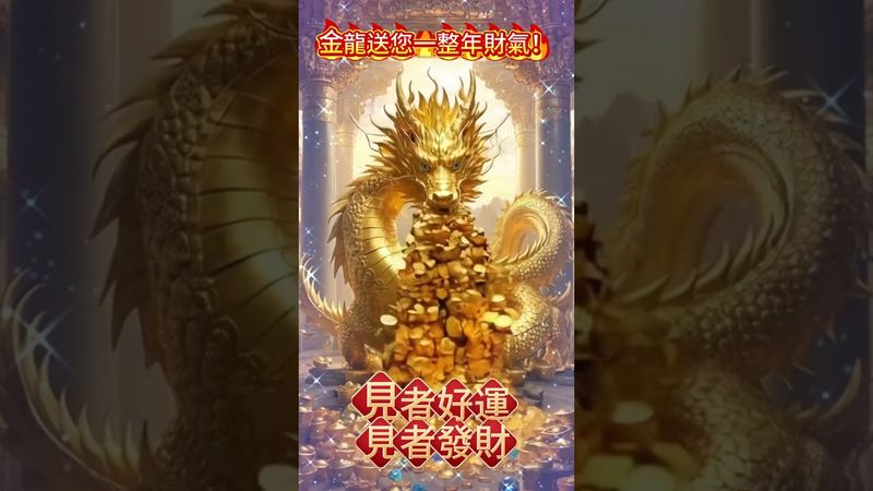 金龍送您一整年財氣！#見者好運見者發財！轉發，接好運！#生肖 #財運 #運勢 #屬相 #風水 #命理