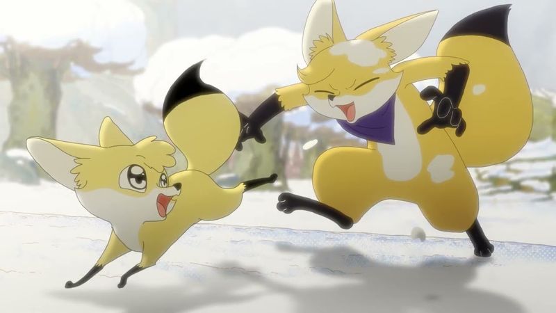 【狼岛主】冬去春会来 雪化花会开 古树洞中避风寒，狐狸兄弟把家安。 突发意外生悲惨，日思夜念度日难。 独自苦等八百年，岛主成就贵人缘， 兄弟二人终相见，放下过去迎新年。 #tiktok #anime