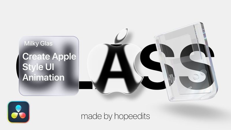 Top 3 Apple Style GLASS Effects for DaVinci Resolve