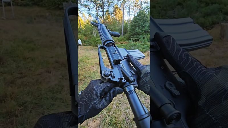 Police Surplus Rock River 16" A2 mid length AR15. #carryhandle #ar15 #rockriver #retro #airsoft