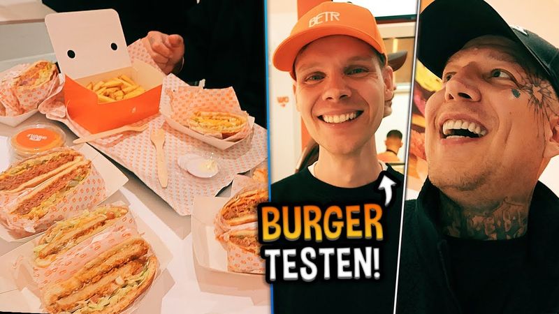 Monte & Freundin TESTEN @unsympathischtv BURGER 😱🍔 (BETR Burger) | MontanaBlack VLOG