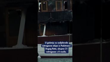 Velika noćna drama u luci Jesenice - izgorio je drveni turistički brod