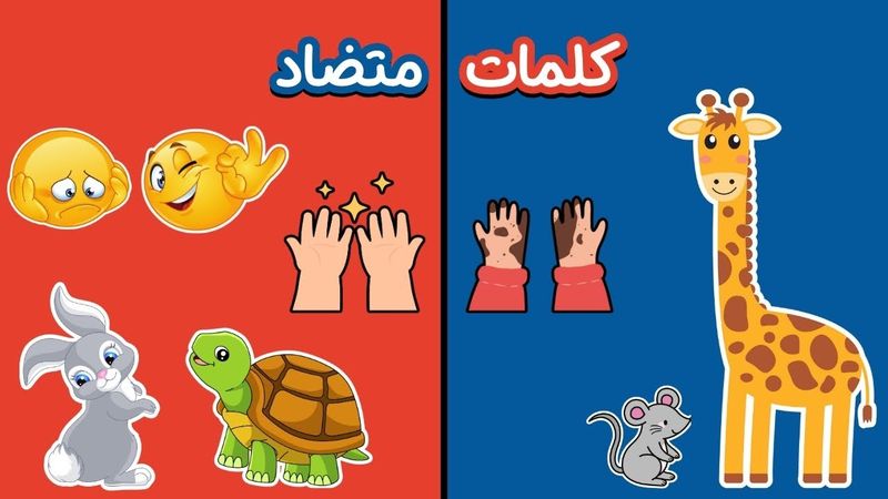 🎓 آموزش متضادها برای کودکان | یادگیری آسان کلمات متضاد با عکس و مثال 🚀👦👧| farsi