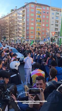 enhypen update for sunghoon torchbearer milan winter olympic 2026 #en...