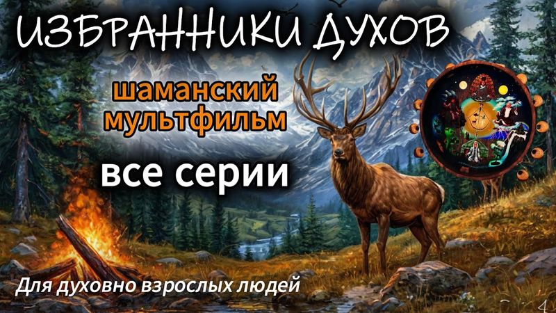 🦌 Избранники духов (ВСЕ СЕРИИ) - красивый шаманский мультфильм для духовно взрослых людей