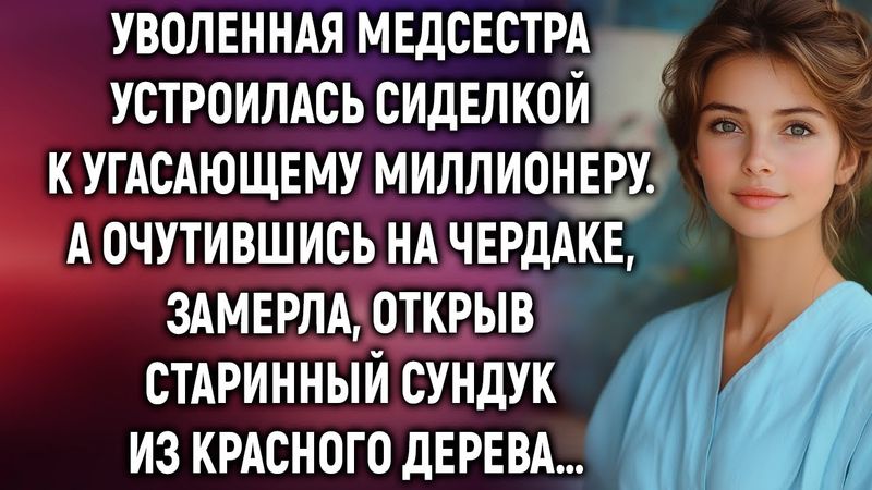 Уволенная медсестра устроилась сиделкой к угасающему миллионеру. А поднявшись на чердак…