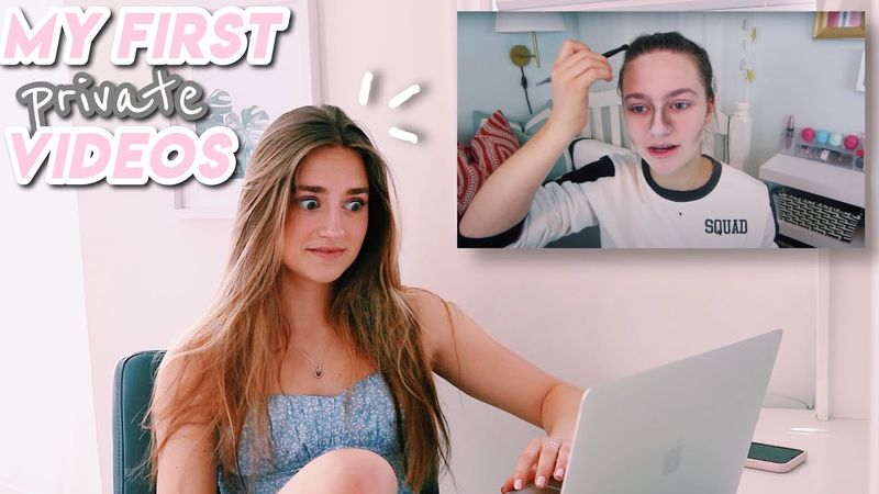 reacting to my old PRIVATE videos !! (watch before i literally delete this video lol)