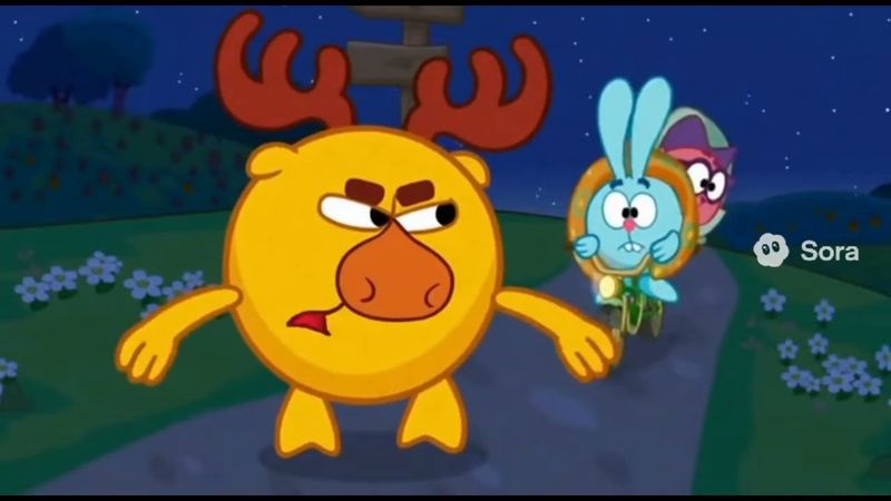 Смешарики, но эпизод сделан ИИ. (Выпуск 3)