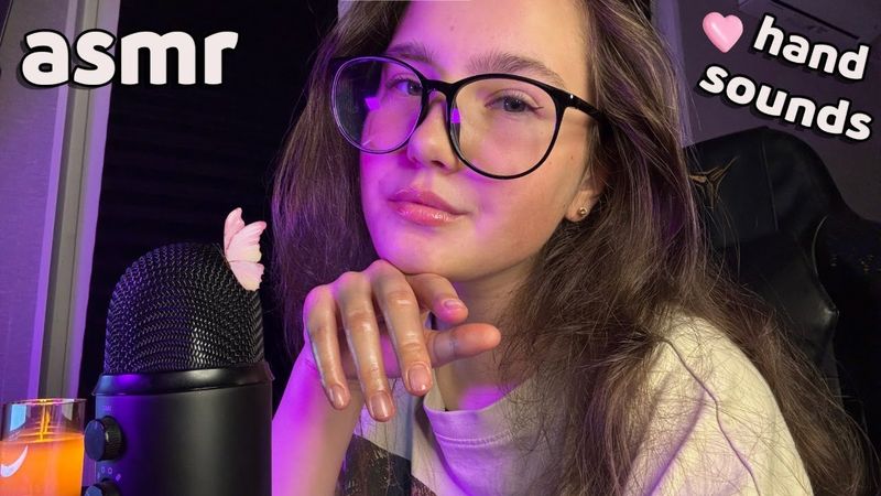 ASMR | 30 minutes of Hand Sounds (wet / dry), Mouth Sounds | Background ASMR, Visual