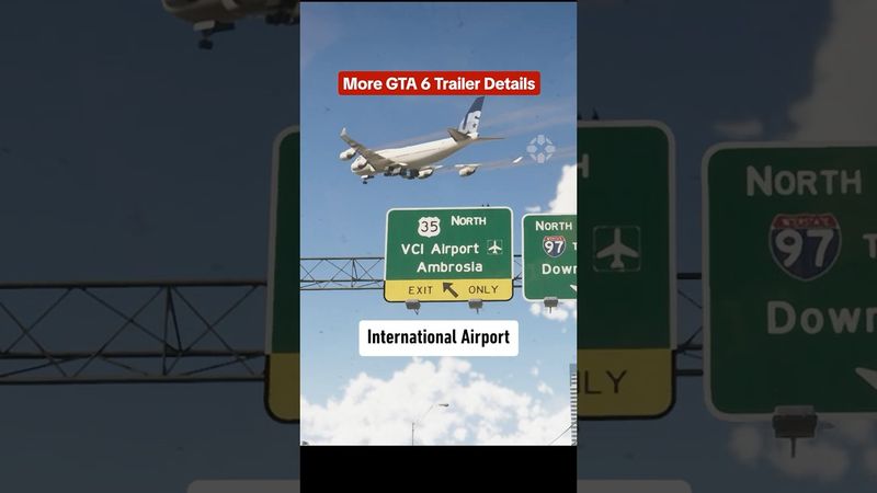 Could GTA 6’s map be so big that there are 2 international airports?! #gta6 #gtavi #trailer #details