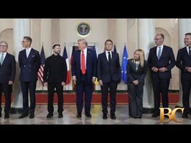 Trump says Zelenskyy can end Russia war ‘almost immediately’ before hosting seven European leaders