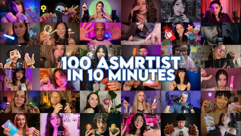 100 ASMRTIST In 10 Minutes | Quick cuts  ASMR Compilation