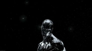 1 Hours Pure Black Silver Surfer – Chrome Sentinel Live Wallpaper | 4K 3840x2160 Live Wallpaper