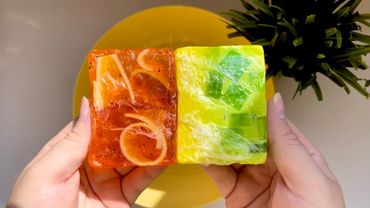 🧡ASMR washing soap / Мыление фруктового мыла 💛