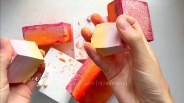 Red Series Soft  Gym Chalk @kriscrushasmr | Oddlysatisfying Sleepaid Relaxing Therapy