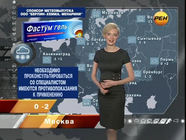 Алёна Дублюк - "Новости 24. Погода" (02.03.12)