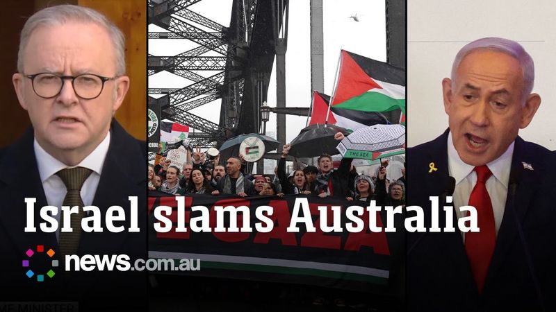 Israel's fury as Australia vows to recognise Palestine