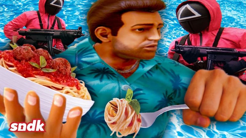 МЫЛЬНАЯ GTA И СПАГЕТТИ С КАЛЬМАРАМИ
