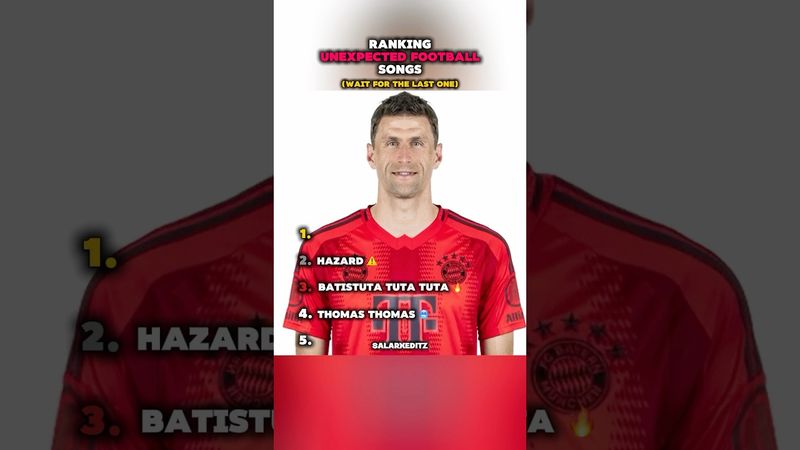 Ranking Unexpected Football Songs #shorts #football #ranking